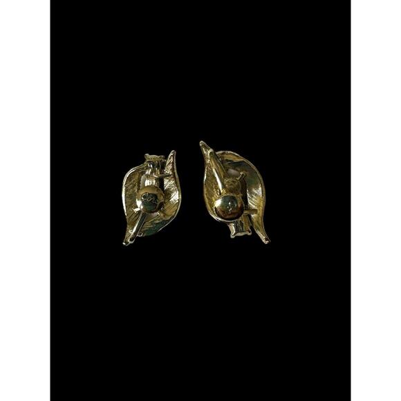 Set Coro Necklace Earrings With Multi-shade Purple Fuchsia Rhinestone Gold Tone - Picture 15 of 16